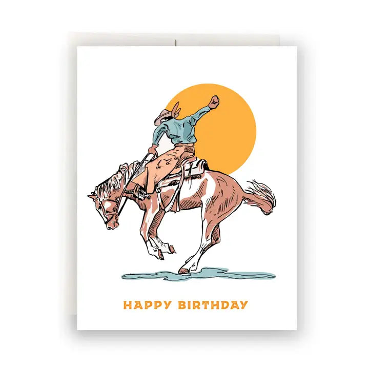 Cowboy Sun Birthday Card