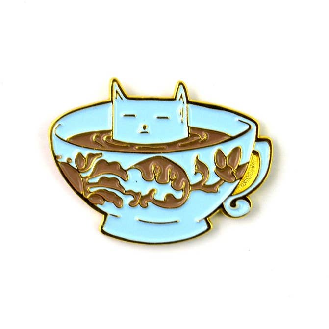 The Coffee Cat Pin