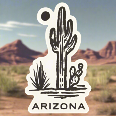 Arizona Saguaro Cactus Sticker