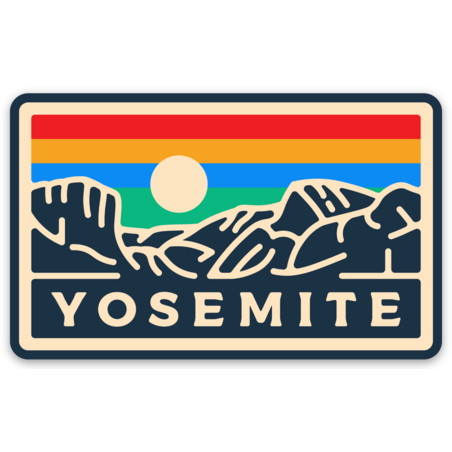 Yosemite National Park Sunset Sticker