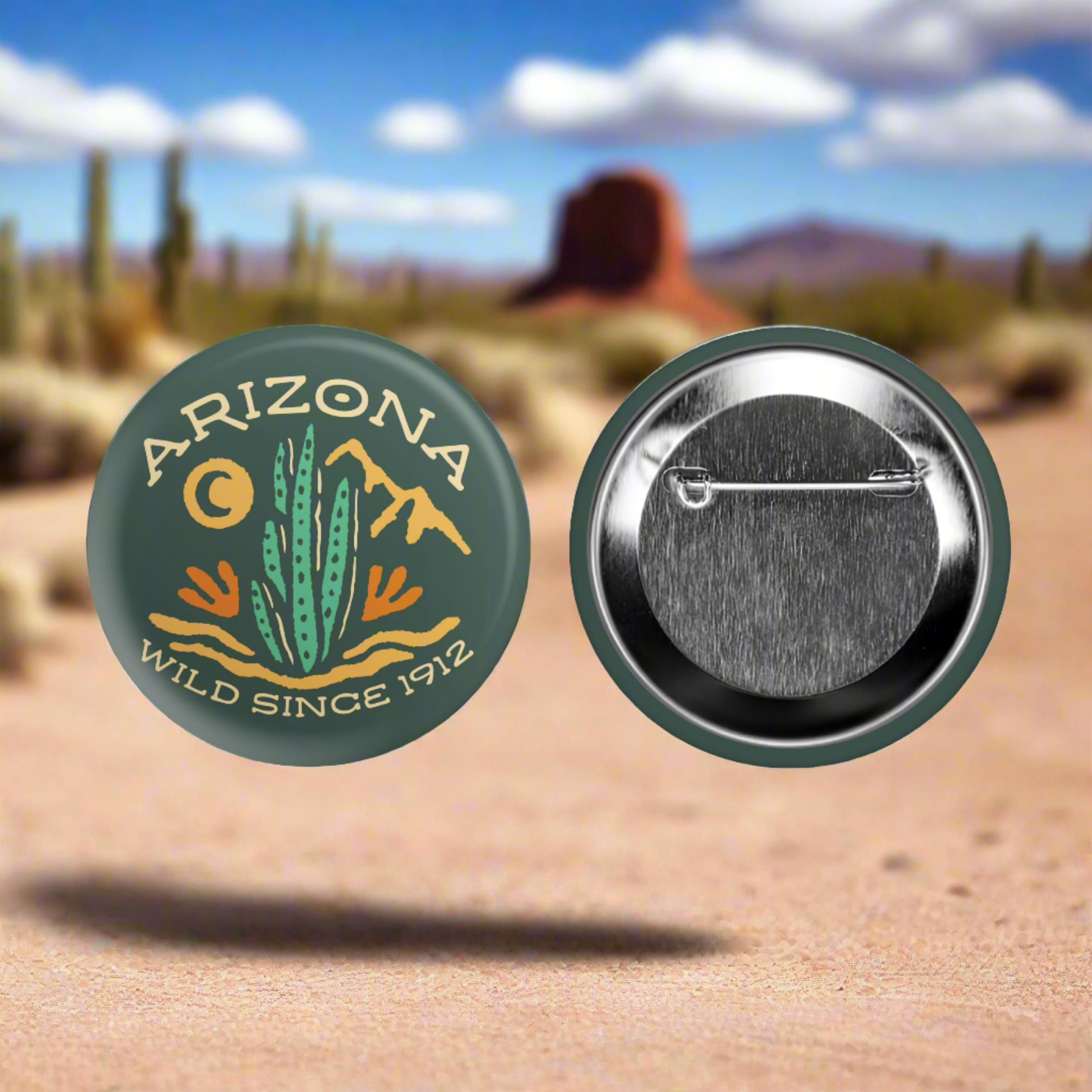Arizona Wild Since 1912  2.25" Pinback Button