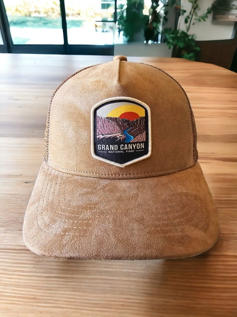 Grand Canyon National Park Patch Suede Trucker Hat