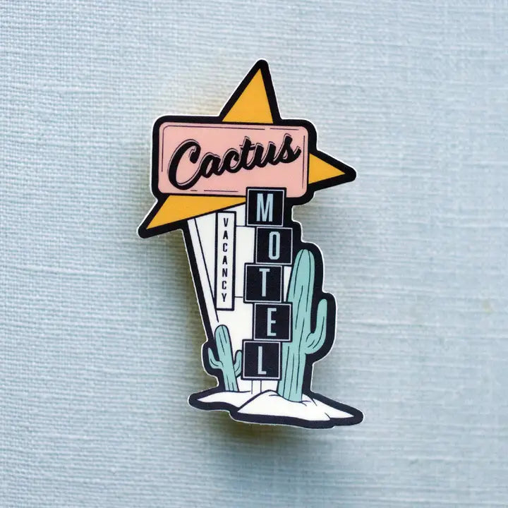 Cactus Motel Sticker