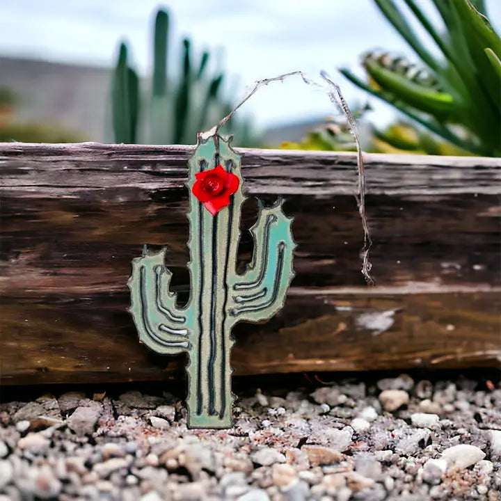 Desert Cactus Flower Ornament