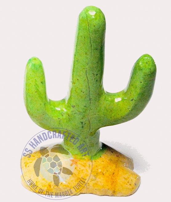 Marble Cactus 6" Figurine