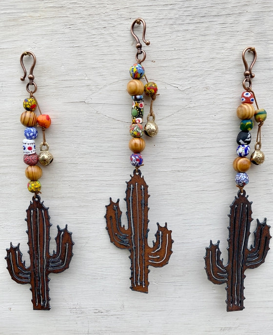 Rustic Saguaro Chime Ornament