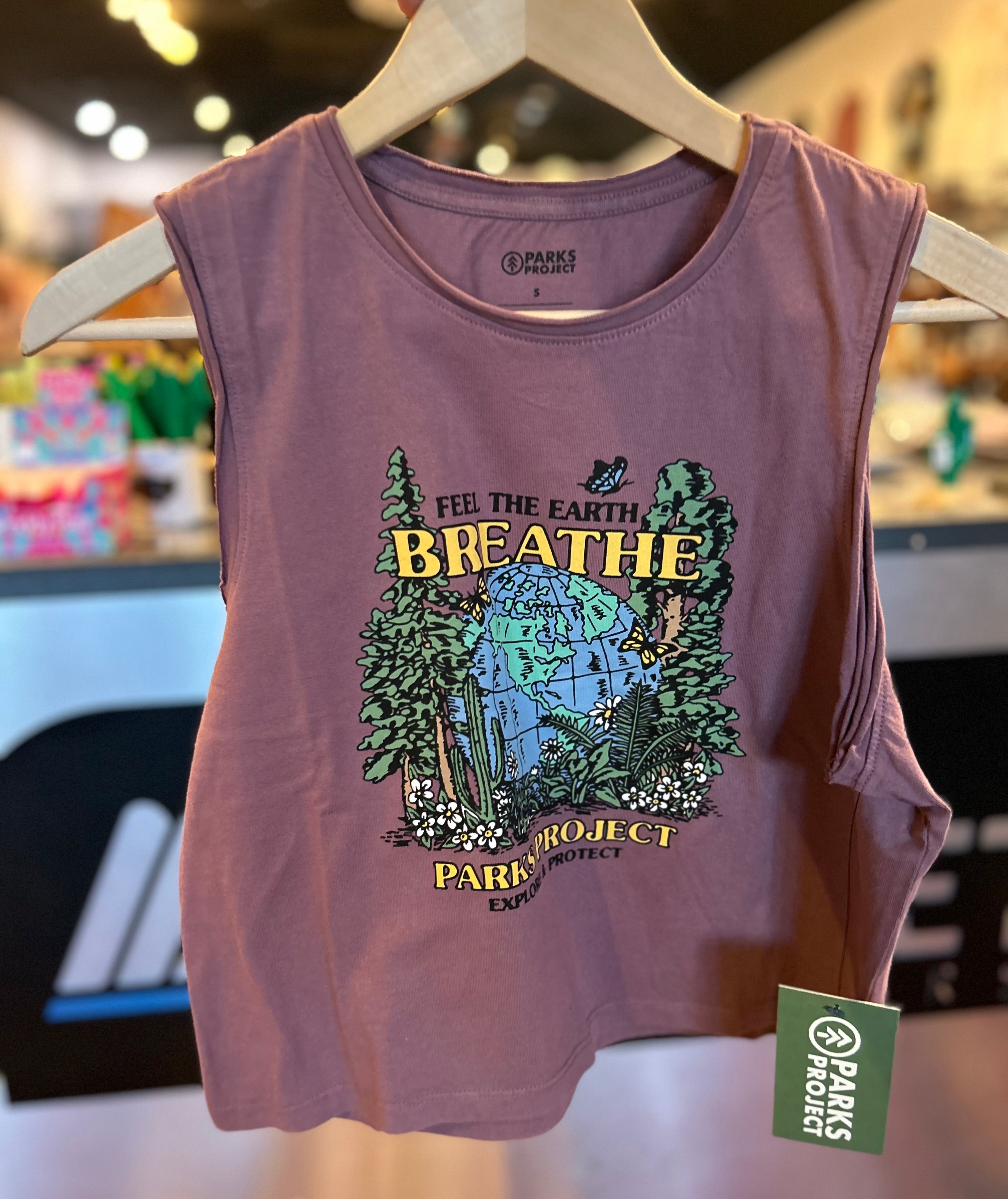 Feel the Earth Breathe Globe Tank Top - Women's