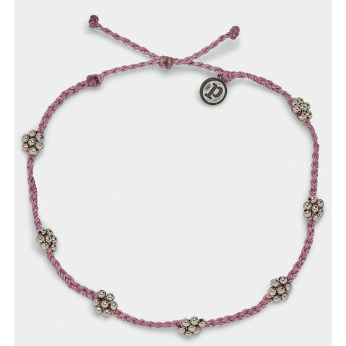 Flora Metallic Bead Anklet