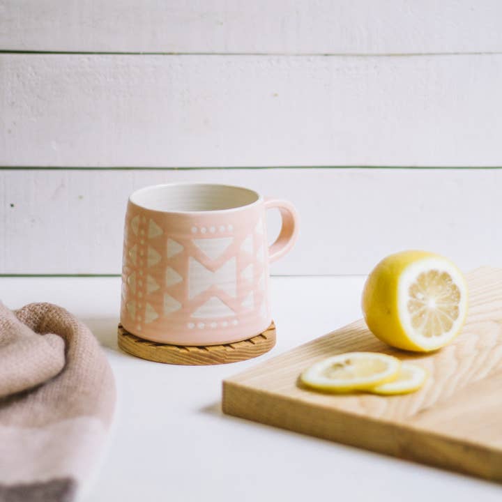 Pink Imprint Mug