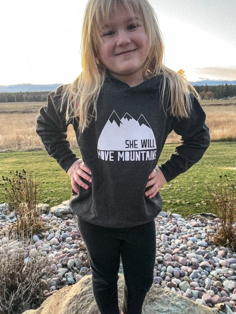 She Will Move Mountains Children's Hoodie