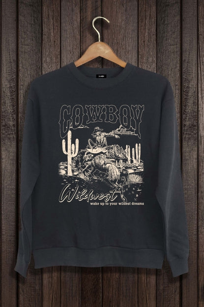 Wildest Dream Wild West Cowboy Crewneck Sweatshirt