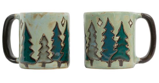 Pine Trees Stoneware Mug