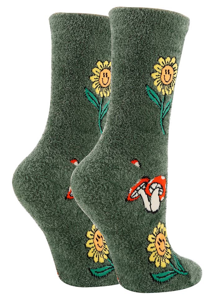 Mushroom Fields Women's Fuzzy Socks