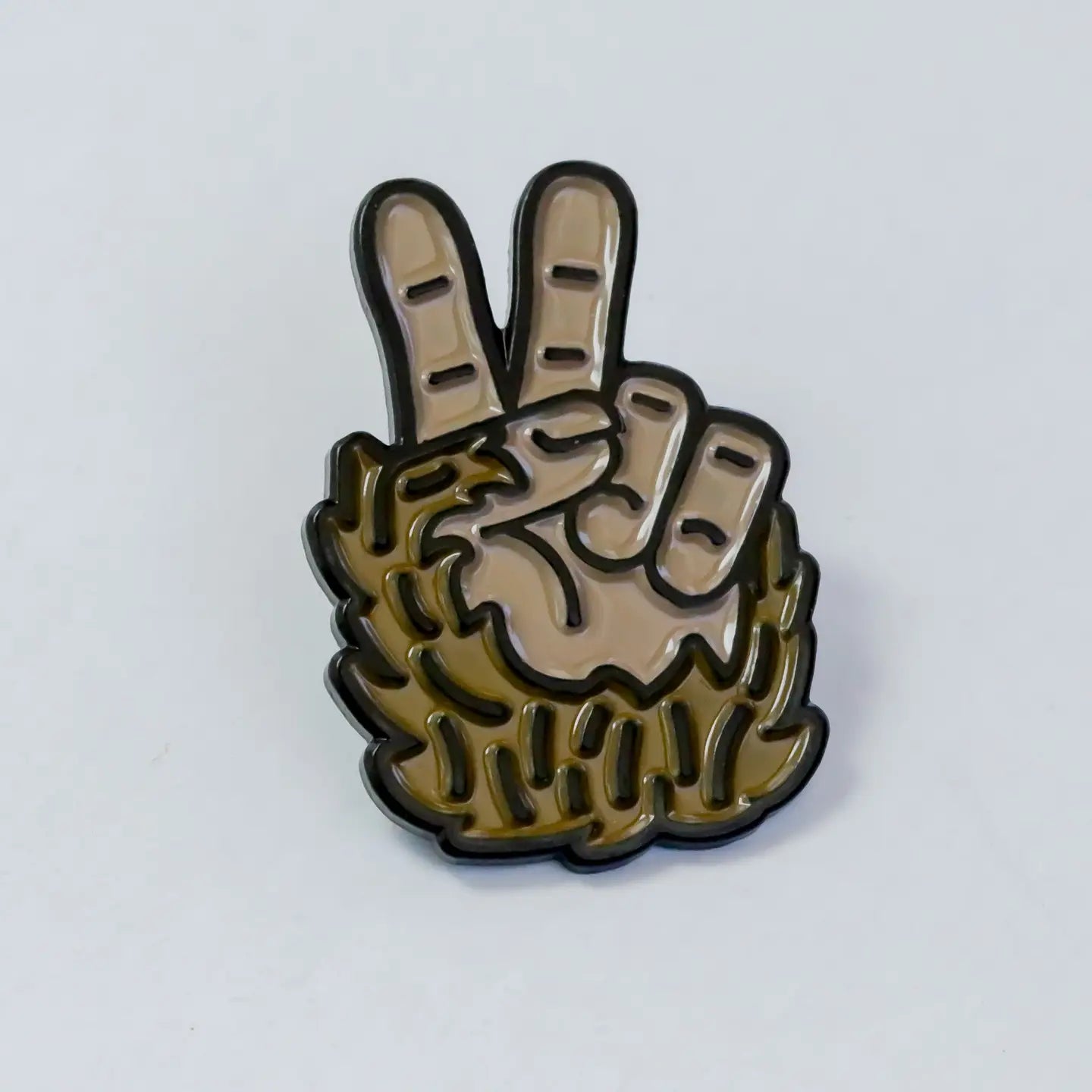 Bigfoot Peace Sign Pin