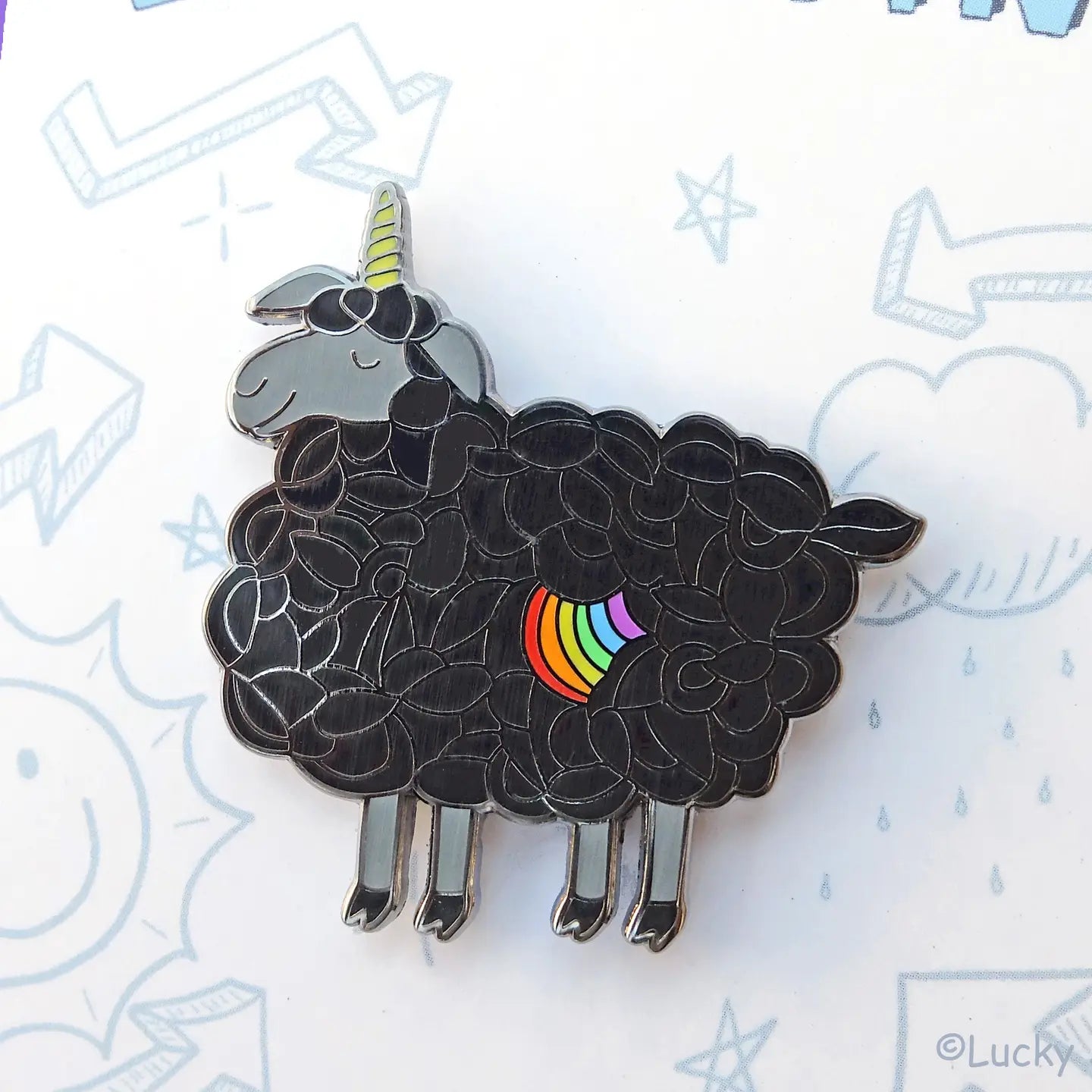 Magical Black Sheep Pin