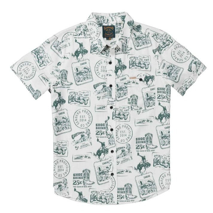 City Slicker Button Up Short Sleeve - Postcard