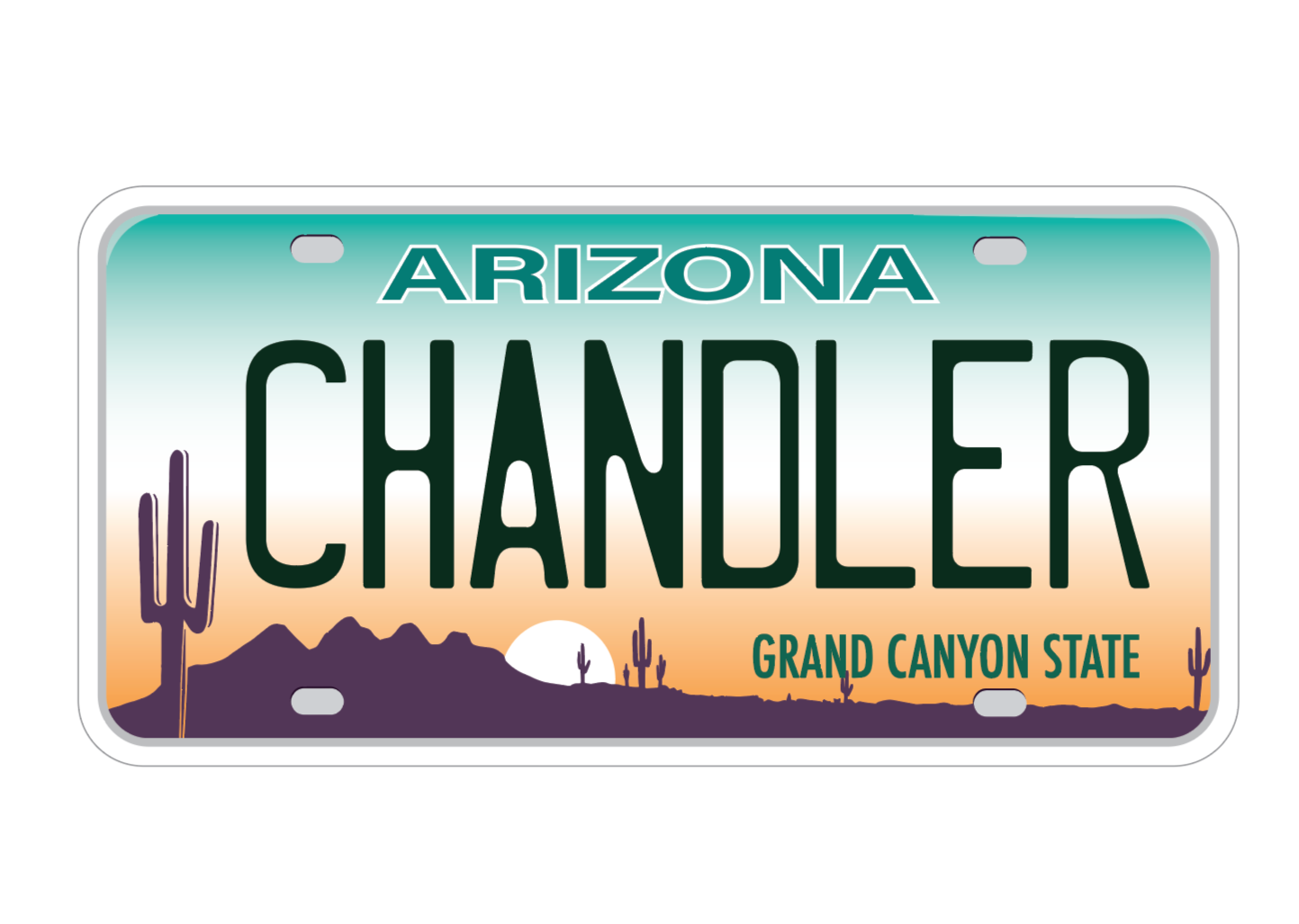 Chandler Arizona License Plate Sticker