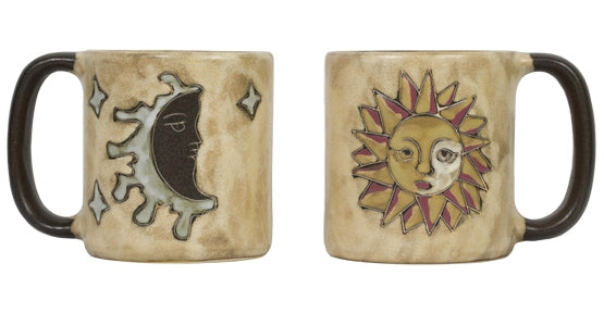 Sun and Moon Round Stoneware Mug