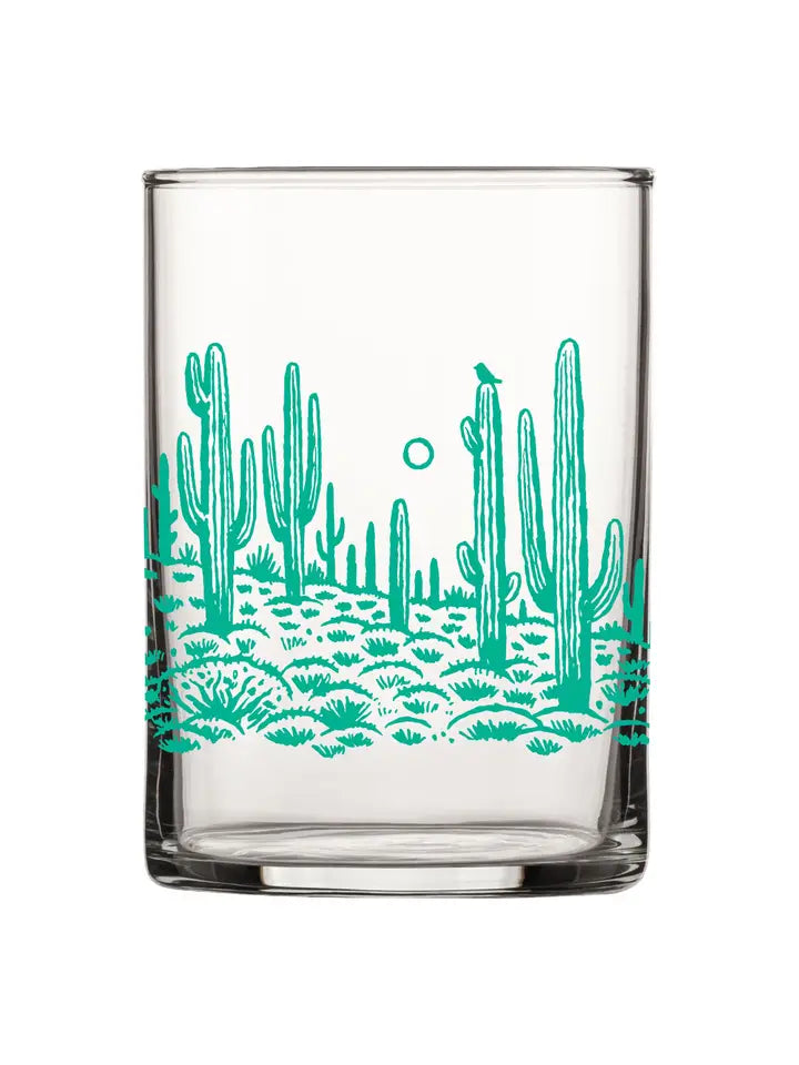 Saguaros Rocks Glass