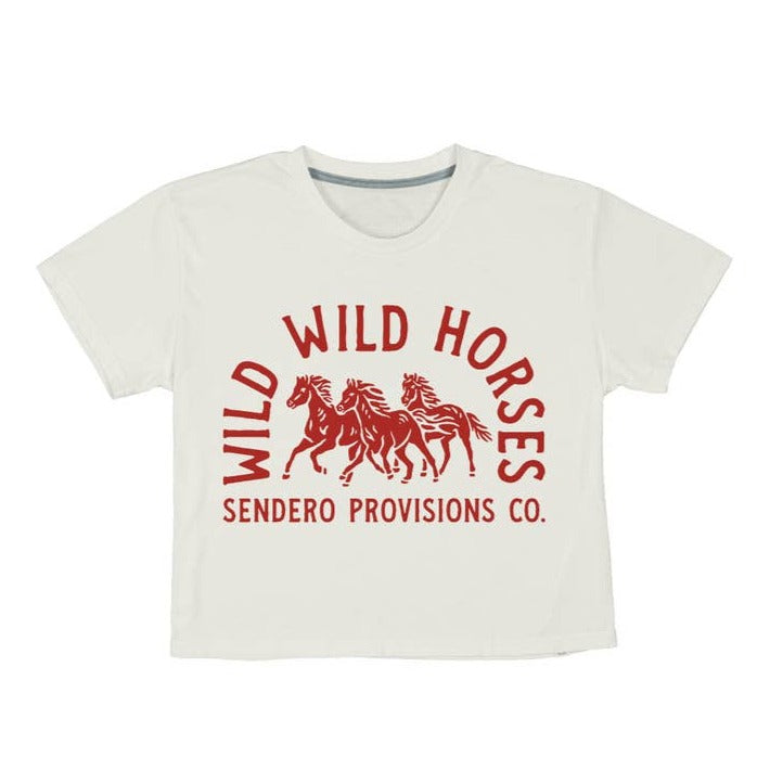 Wild Wild Horses Crop Tee