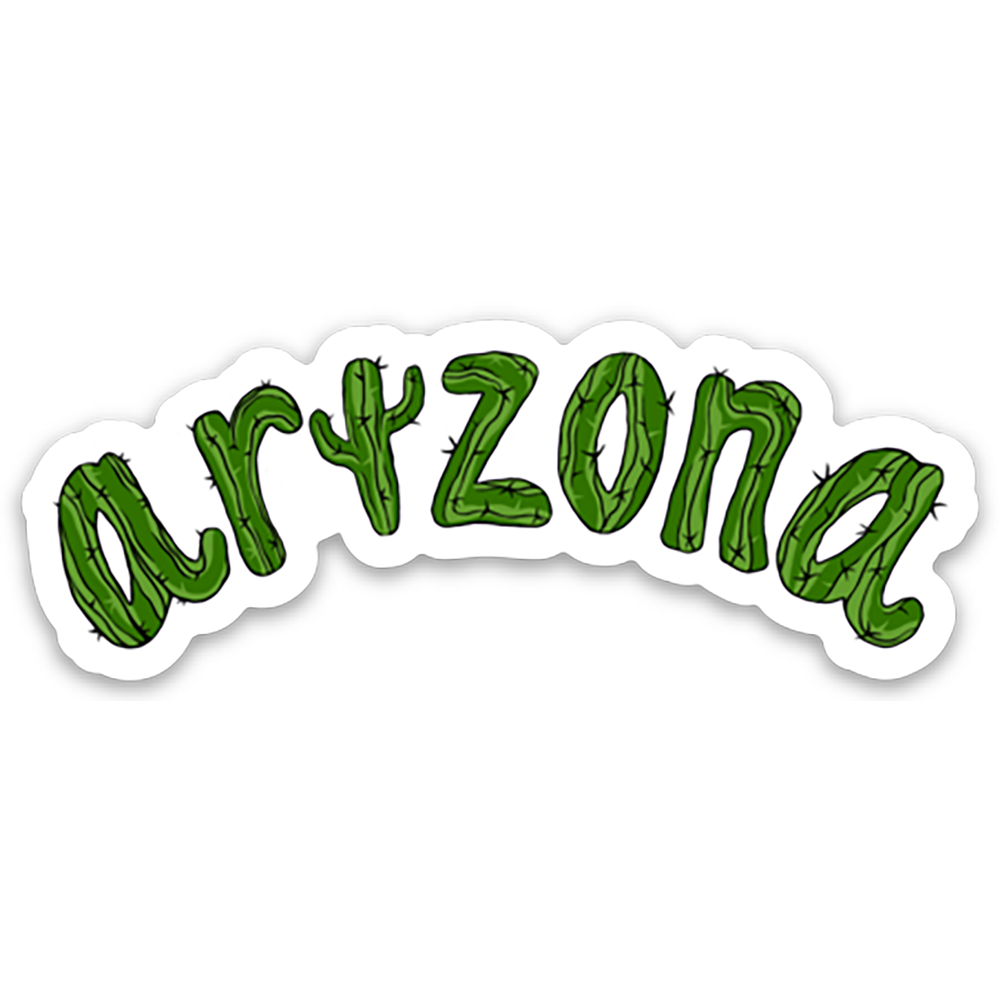 Arizona Cactus Letter Sticker