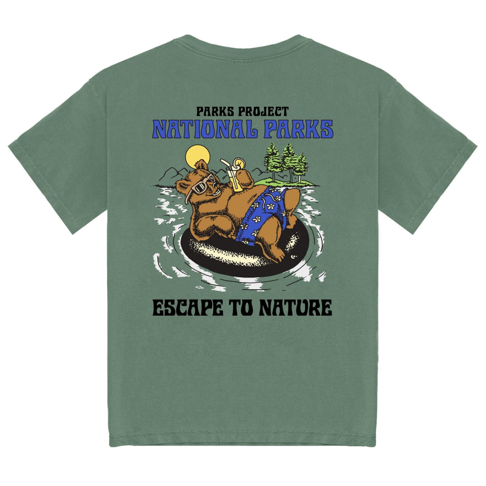 Escape to Nature Bear Float Pocket Tee