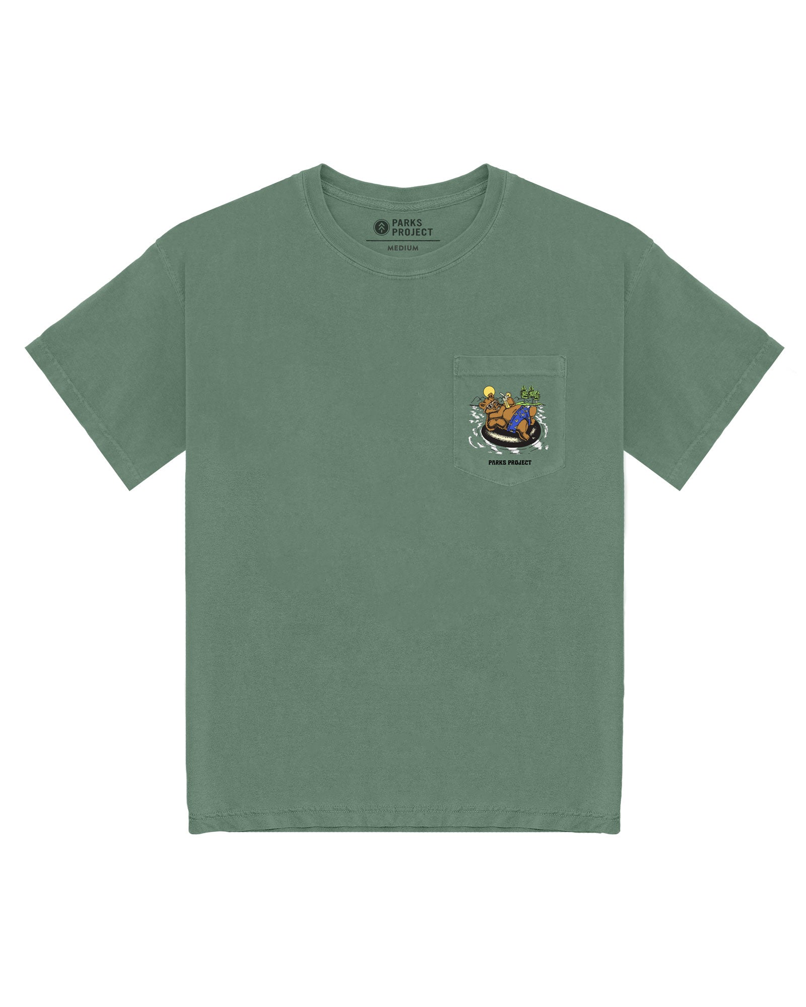 Escape to Nature Bear Float Pocket Tee