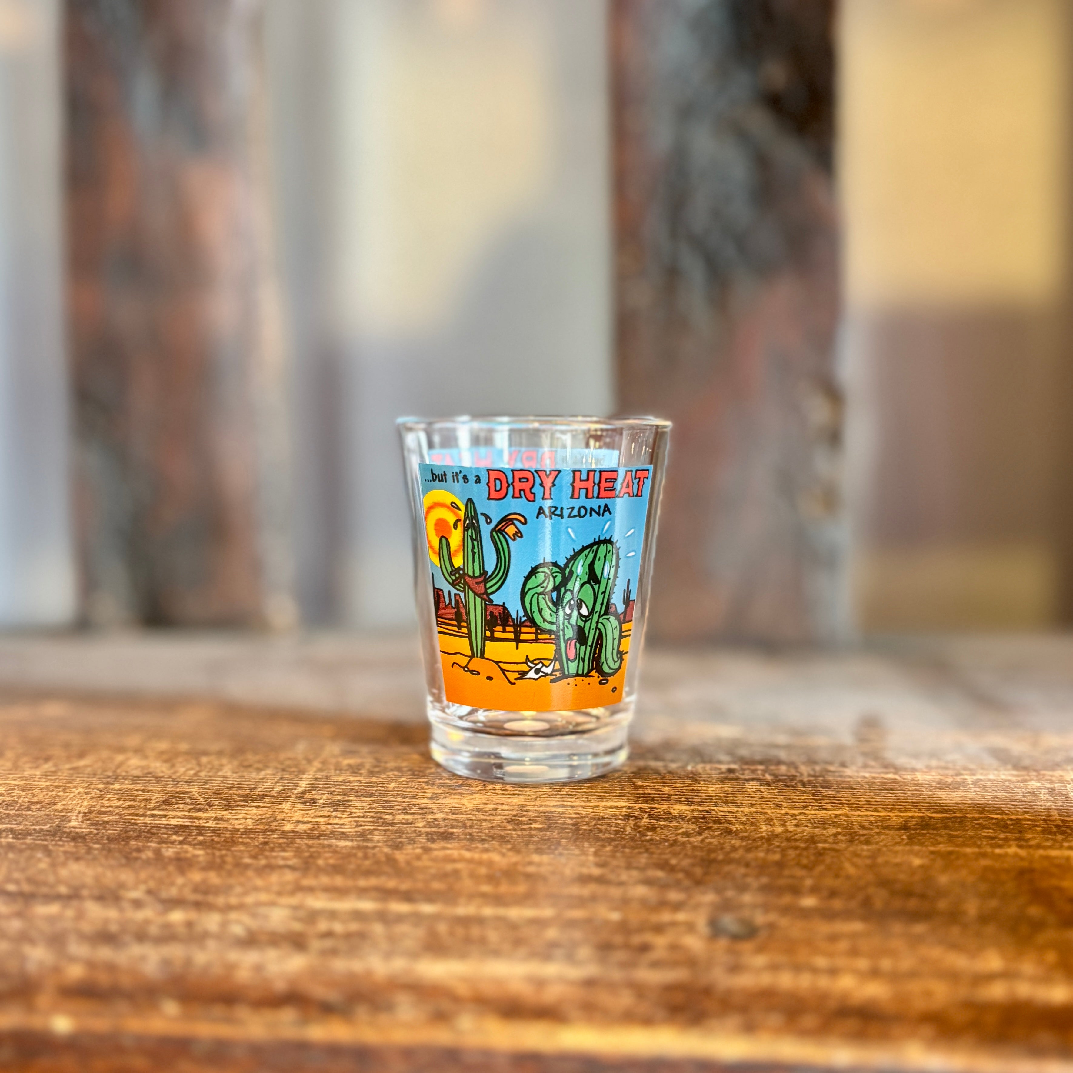 Dry Heat Cactus Shot Glass