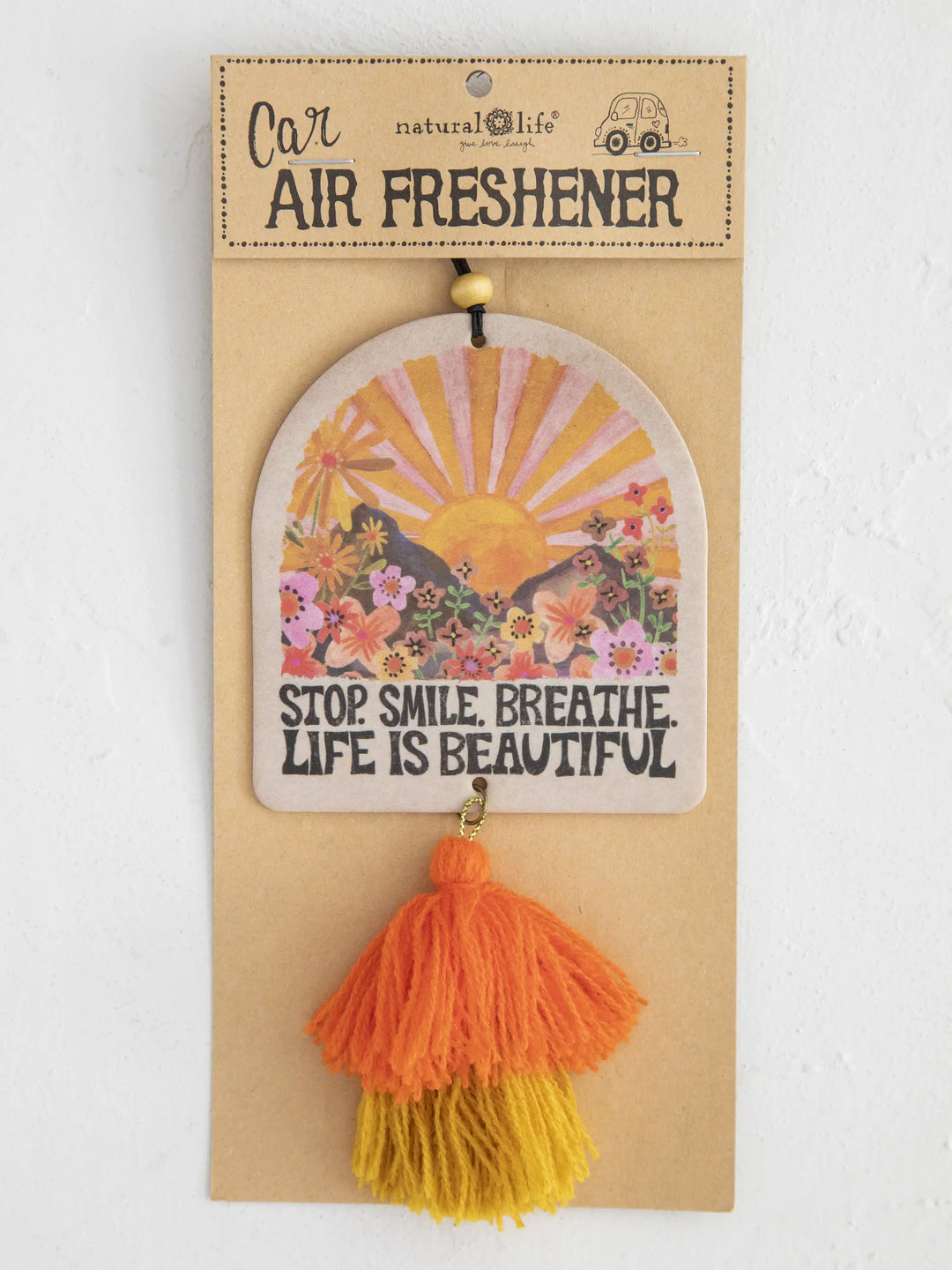 Car Air Freshener - Stop Smile Breathe