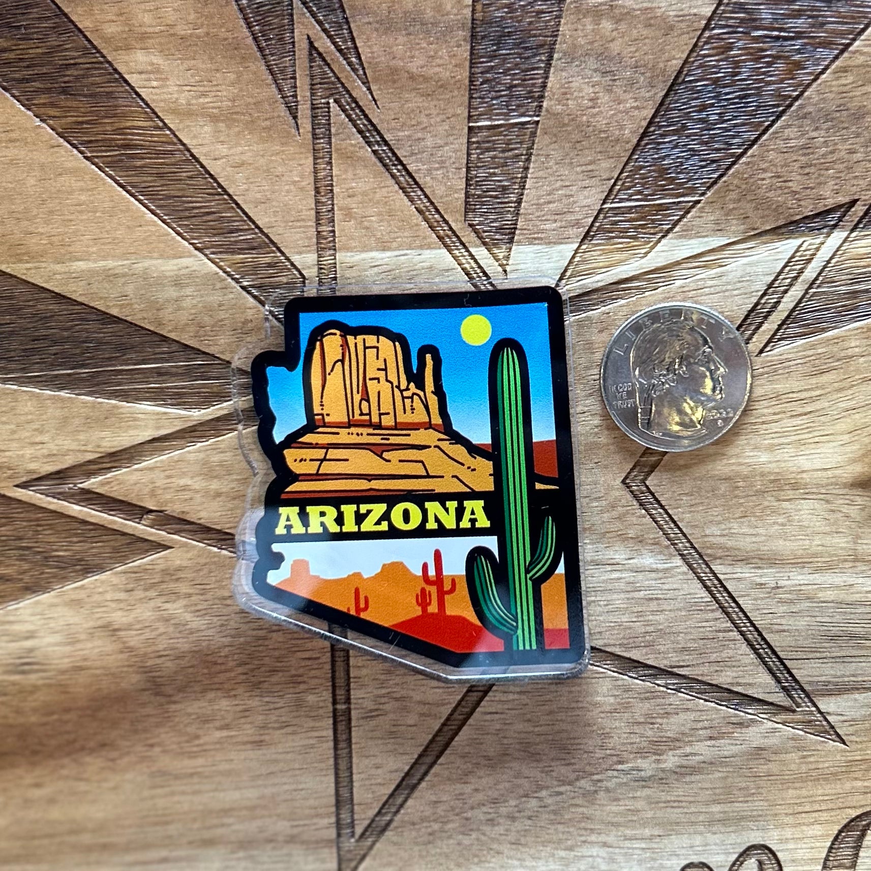 Arizona State Scene Acrylic Magnet