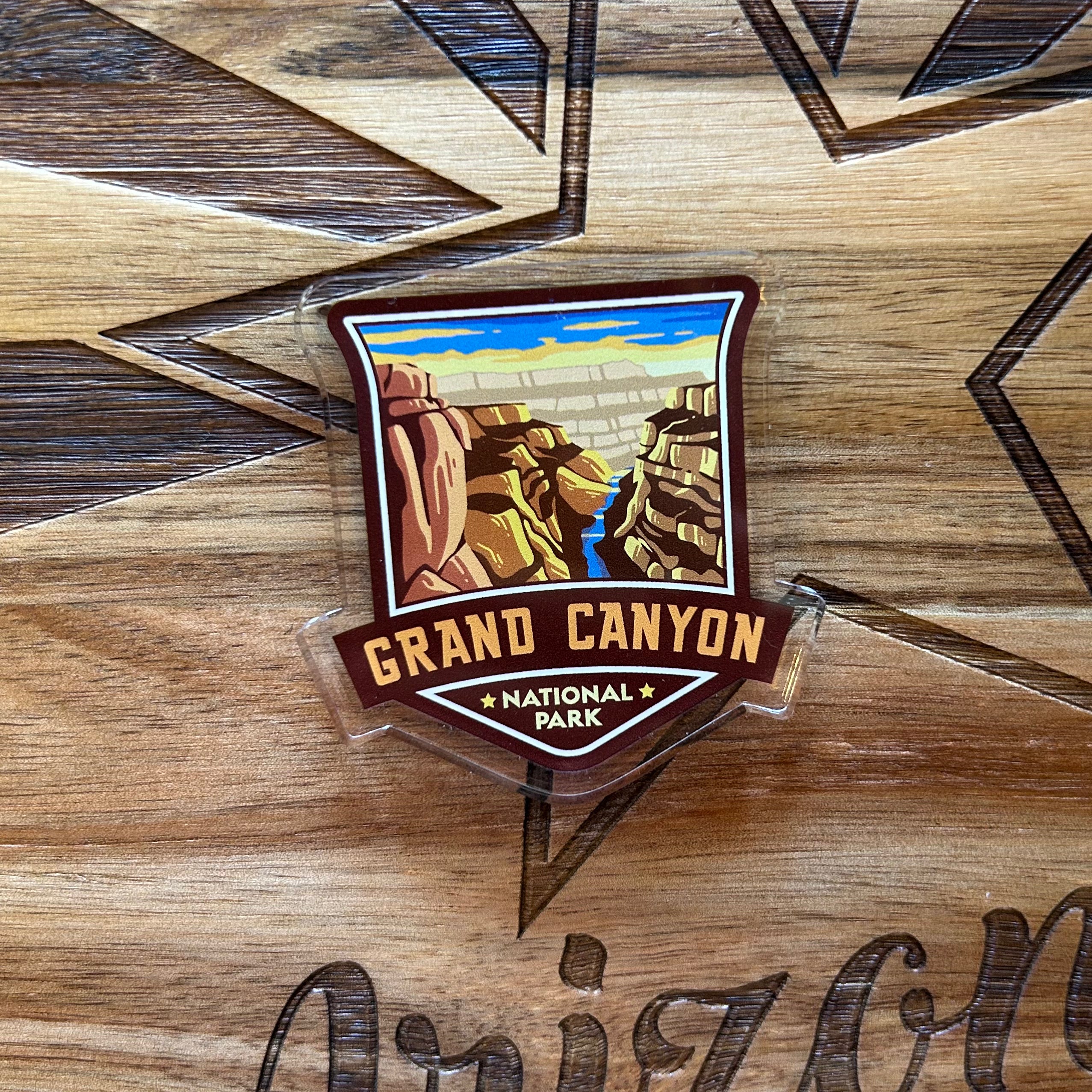 Grand Canyon Badge Acrylic Magnet