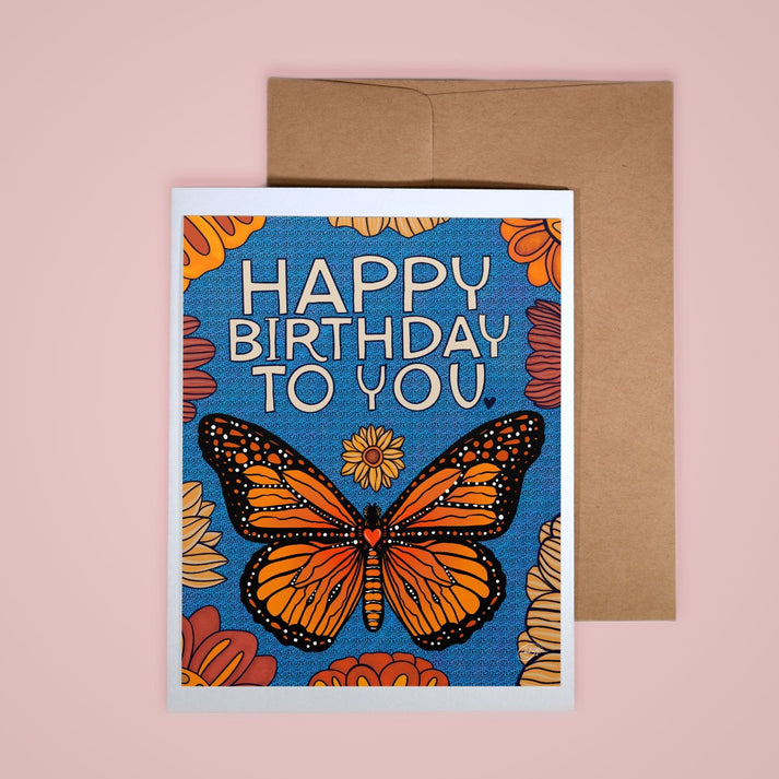 Happy Birthday To You Butterfly Card