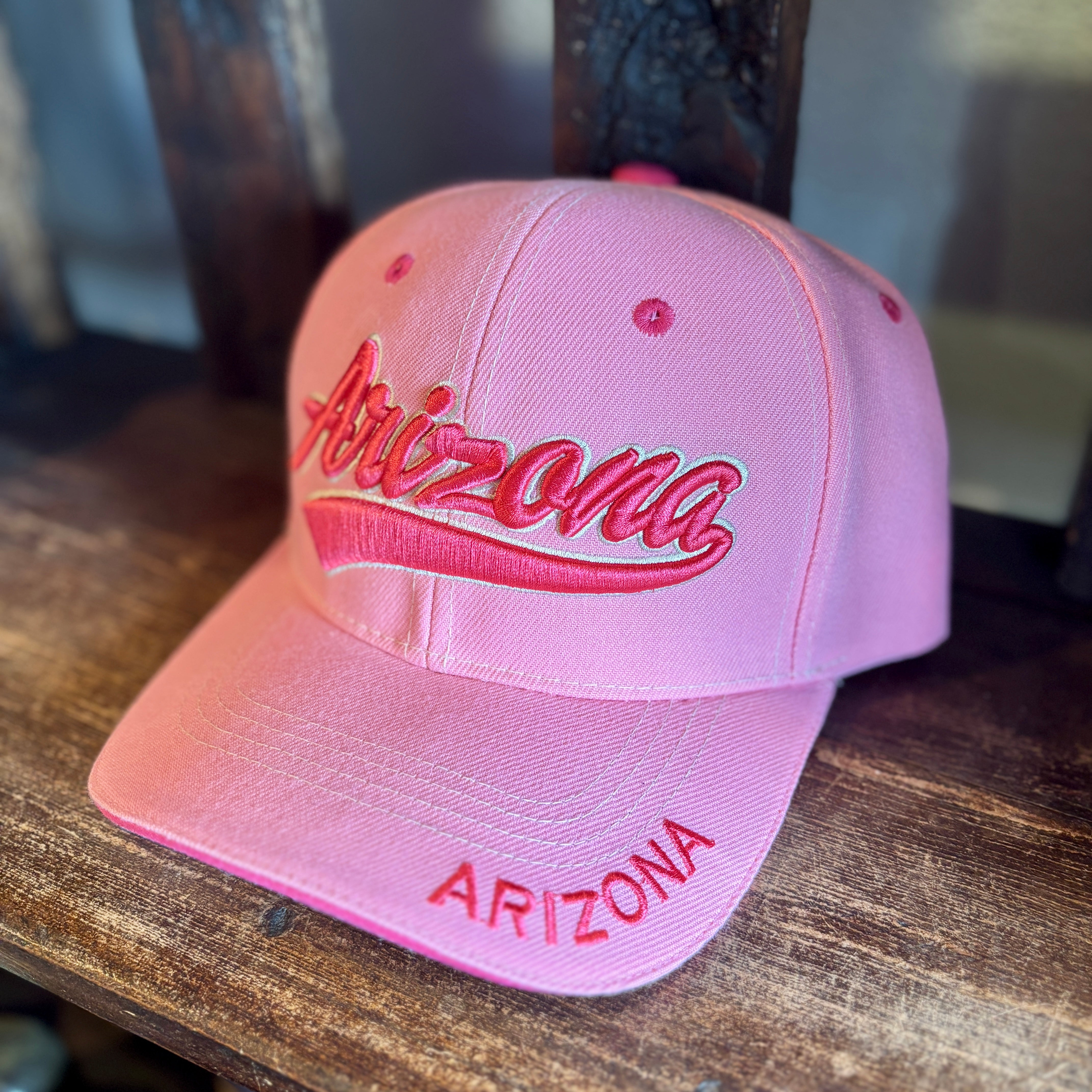 Pink Arizona Baseball Cap