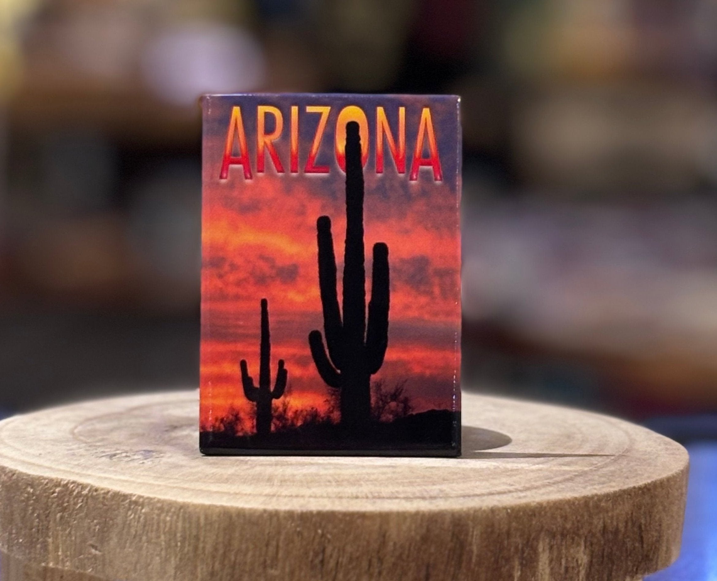 Arizona Vertical Saguaro Magnet