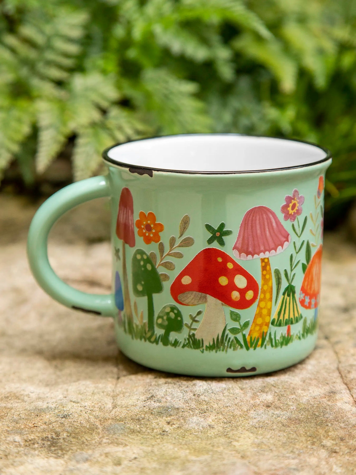 Camp Coffee Mug - Mushrooms