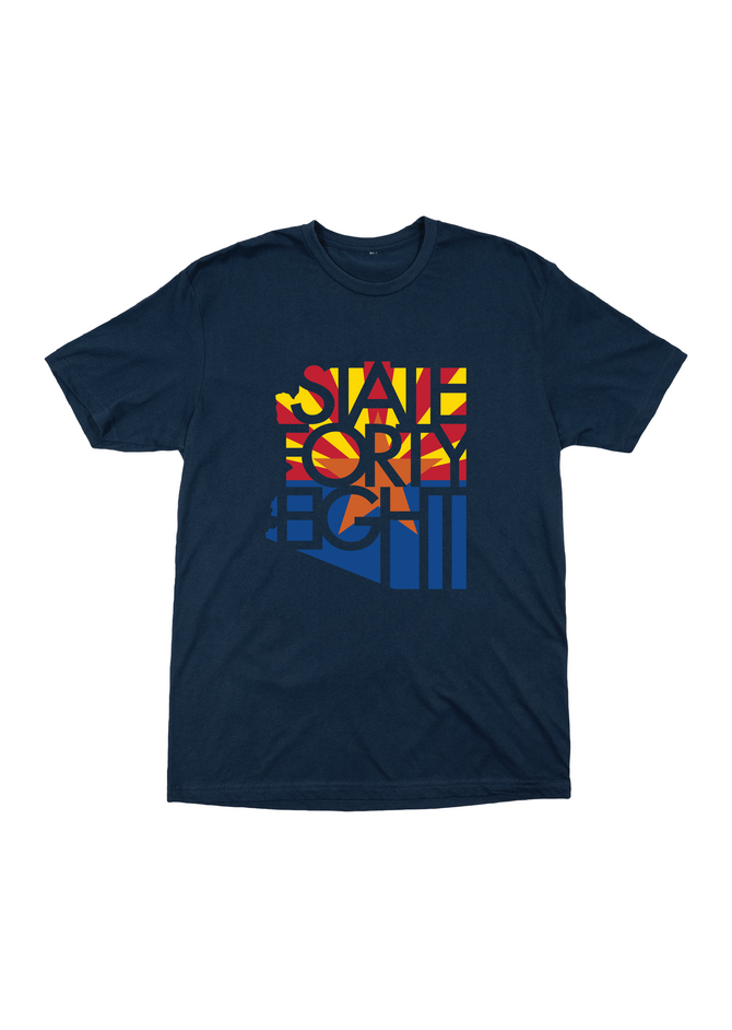 State Forty Eight Tee - Arizona Flag Midnight Navy