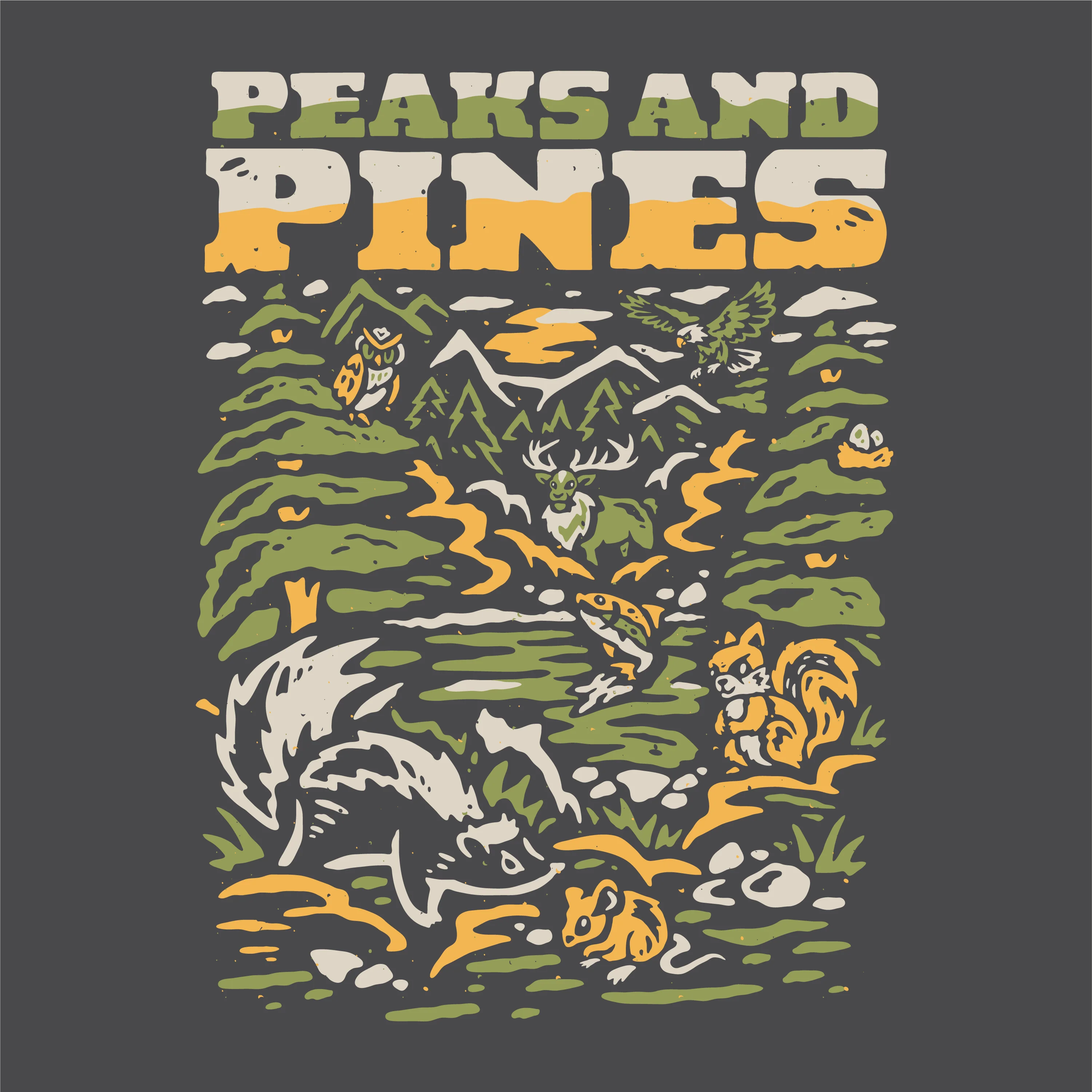 Peaks and Pines Ladies Boxy Crop