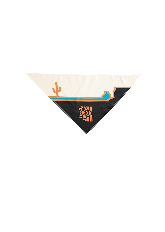 State Forty Eight Pet Bandana - Black & Cream