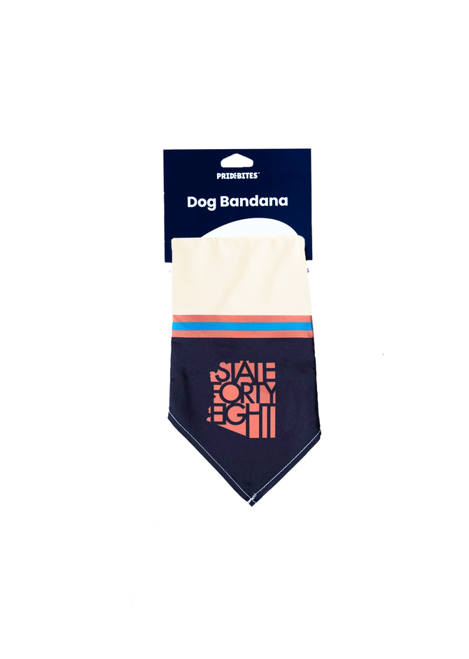 State Forty Eight Pet Bandana - Black & Cream