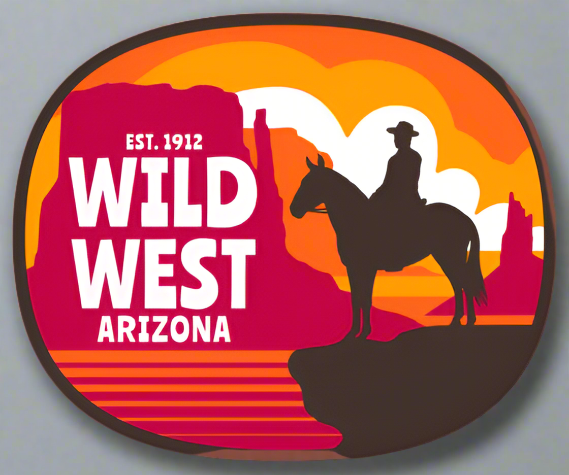 Arizona Wild West Sticker