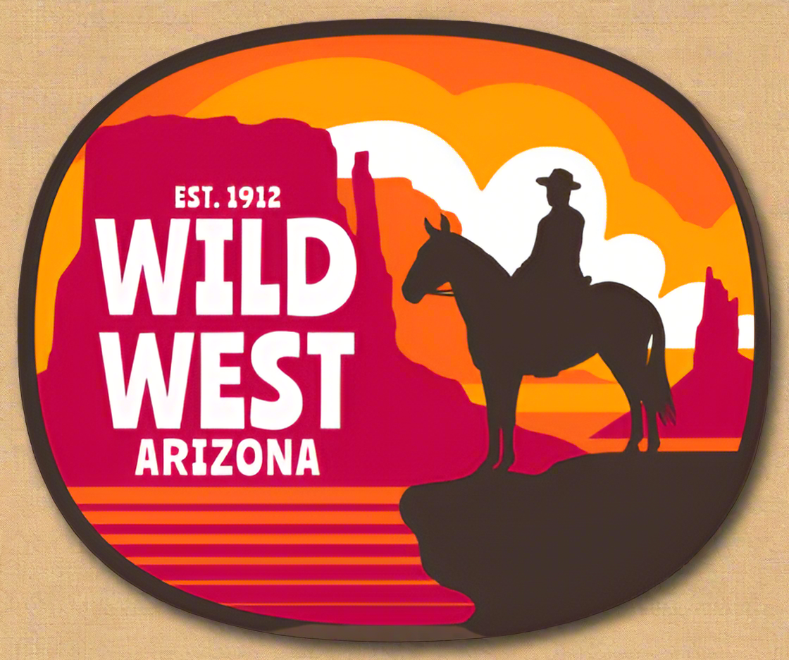 Arizona Wild West Sticker