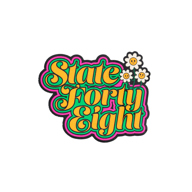 State Forty Eight Daisies Sticker