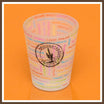 Frosted Arizona Passport Stamp Shot Glass