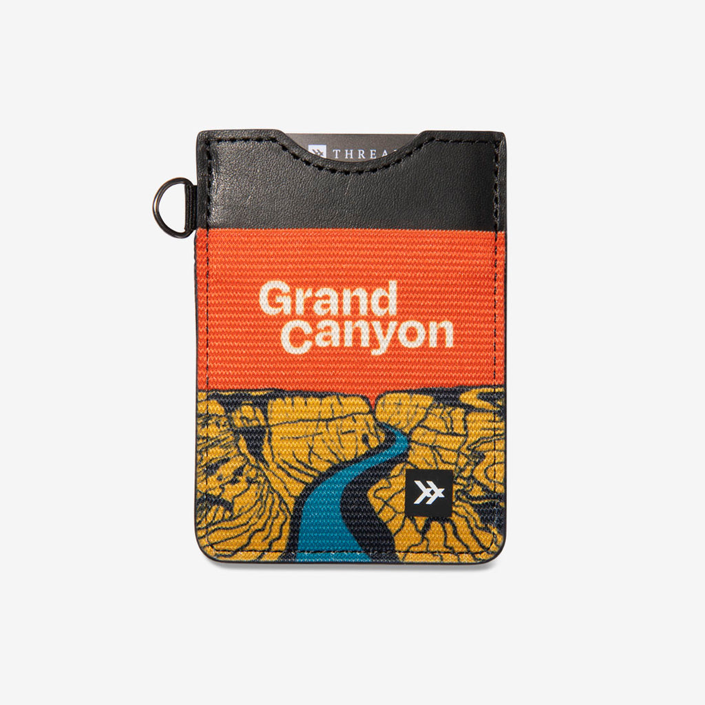 National Parks Vertical Leather Elastic Wallet