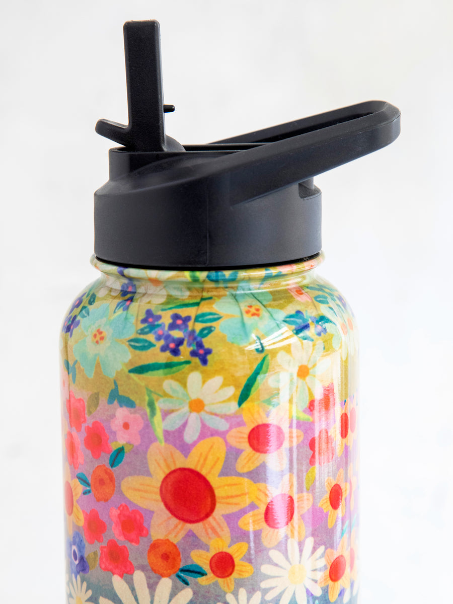 Stainless Steel Water Bottle - Wildflowers