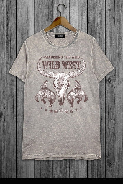 Wandering the Wild West Mineral Washed Graphic Tee