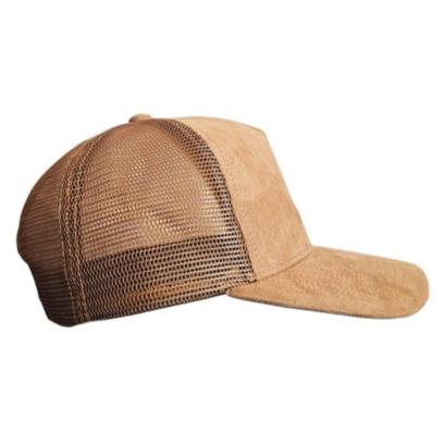 Hiking Sasquatch Patch Suede Trucker Hat