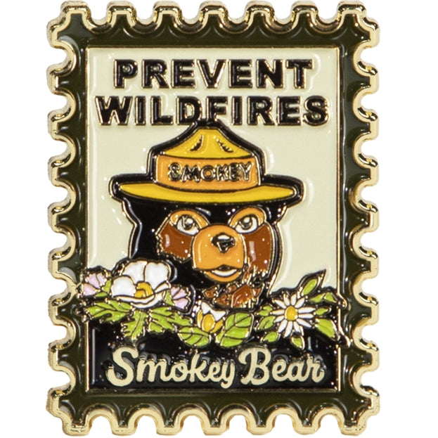 Smokey Bear Postage Stamp Pin