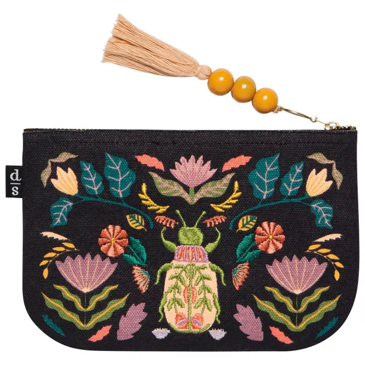 Amulet Scarab Beetle Zipper Pouch