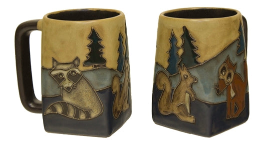 Forest Friends Square Stoneware Mug